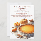 Thanksgiving Canada | Gezellige pompoentaart verza Kaart (Voorkant)