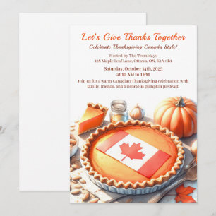Thanksgiving Canada   Gezellige pompoentaart verza Kaart