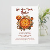 Thanksgiving Canada | Gezellige pompoentaart verza Kaart (Staand voorkant)