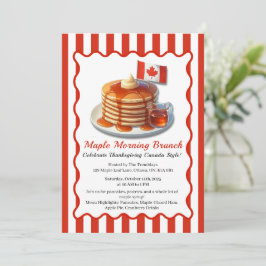Thanksgiving Canadese Stijl | Maple Ochtendbrunch Kaart
