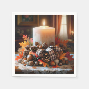 Thanksgiving Candle Centerpiece Servet