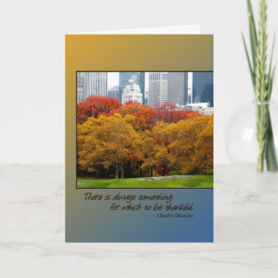 Thanksgiving card, Fall Colors, Central Park, N.Y. Feestdagen Kaart