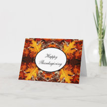 Thanksgiving Card Fall Leaves #3