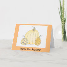 Thanksgiving Card Pumpkin Trio