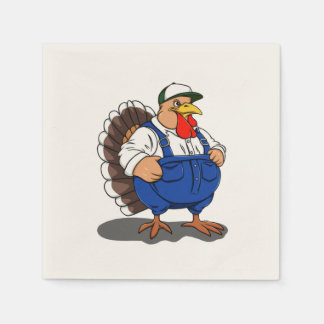 Thanksgiving, Cartoon Boer Turkije, Servet