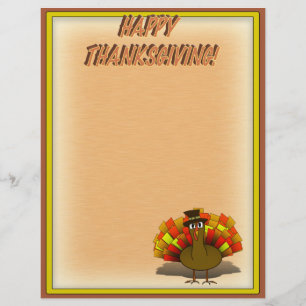 Thanksgiving Cartoon Turkije Pilgrim Flyer