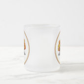 Thanksgiving Cartoon Turkije Pilgrim Matglas Koffiemok (Center)