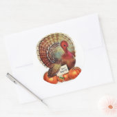  Thanksgiving Cartoon Turkije Ronde Sticker (Envelop)