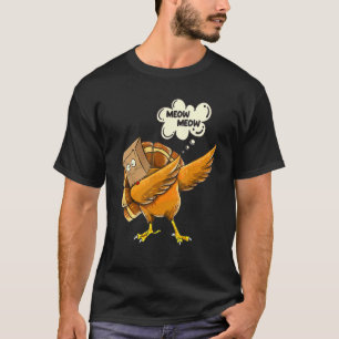 Thanksgiving Cat Fake Cat Meow Thanksgiving Turkij T-shirt
