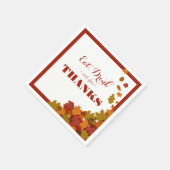 Thanksgiving Celebration Eet Drink Geef Bedankt Servet (Hoek)