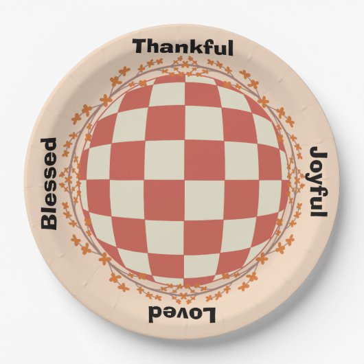 Thanksgiving Celebration servies Papieren Bordje (Voorkant)