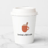 Thanksgiving chef-kok grappig citaat met kalkoen papieren bekers (Achterkant)