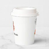 Thanksgiving chef-kok grappig citaat met kalkoen papieren bekers (Rechts)