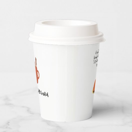 Thanksgiving chef-kok grappig citaat met kalkoen papieren bekers (Rechts)