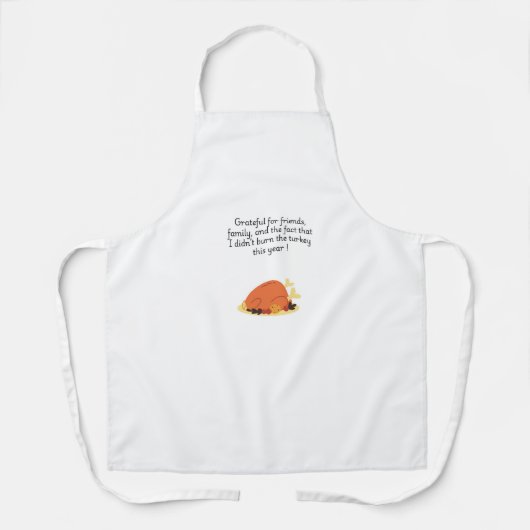 Thanksgiving chef-kok grappig citaat met kalkoen schort (Voorkant)