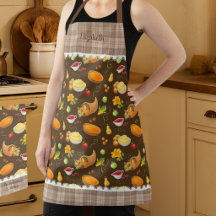 Thanksgiving Chef Oogstpatroon met Schotse ruit