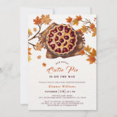 Thanksgiving Cherry Cutie Pie Herfst Baby shower Kaart (Voorkant)