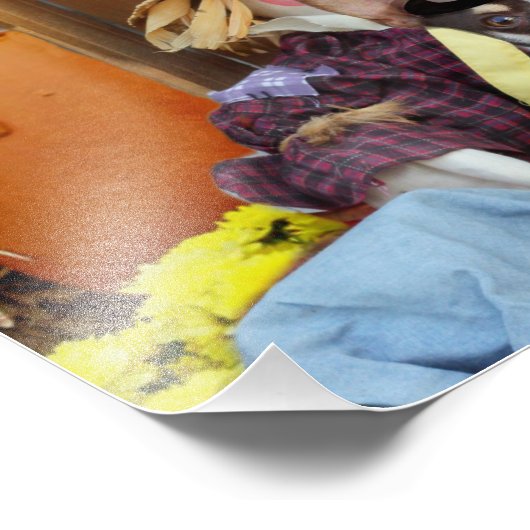 Thanksgiving Chihuahua dog Foto Afdruk (Hoek)