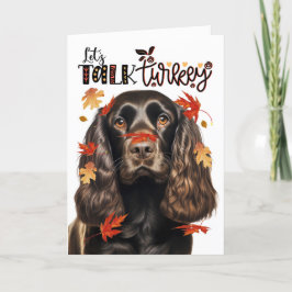 Thanksgiving Chocolade Cocker Laten we Turkije pra Feestdagen Kaart