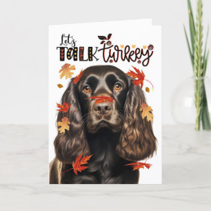 Thanksgiving Chocolade Cocker Laten we Turkije pra Feestdagen Kaart