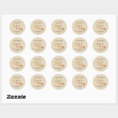 Thanksgiving Christelijk | Aangepaste envelopverze Ronde Sticker (Vel)