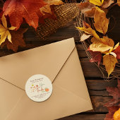 Thanksgiving Christelijk | Aangepaste envelopverze Ronde Sticker