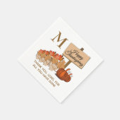 THANKSGIVING Christelijk monogram papier Servet (Hoek)
