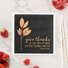 Thanksgiving Christelijke botanische Waterverf Servet