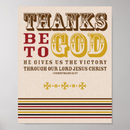 Thanksgiving Christelijke Faith Bijbelprijsopgave Poster