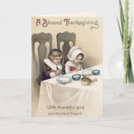  Thanksgiving Christelijke pelgrims Prayer Feestdagen Kaart