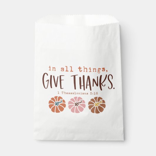 Thanksgiving Christelijke prijsopgave Bedankzakje (Voorkant)