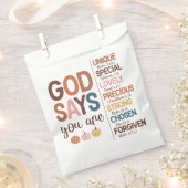 Thanksgiving Christelijke prijsopgave Bedankzakje (Geknipt)