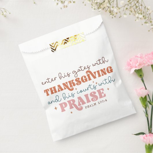 Thanksgiving Christelijke prijsopgave Bedankzakje (Gezegeld)