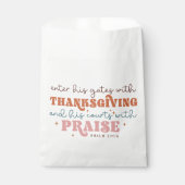 Thanksgiving Christelijke prijsopgave Bedankzakje (Voorkant)