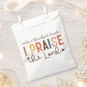 Thanksgiving Christelijke prijsopgave Bedankzakje (Geknipt)