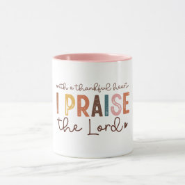 Thanksgiving Christelijke prijsopgave Mok