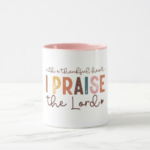 Thanksgiving Christelijke prijsopgave Mok
