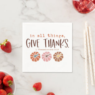 Thanksgiving Christelijke prijsopgave Servet