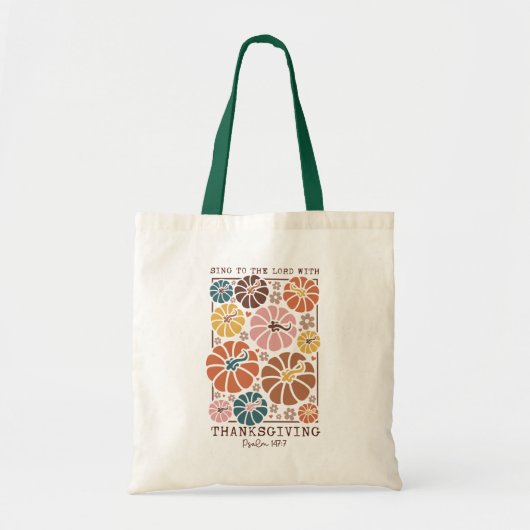 Thanksgiving Christelijke prijsopgave Tote Bag (Voorkant)