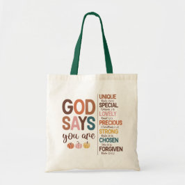 Thanksgiving Christelijke prijsopgave Tote Bag