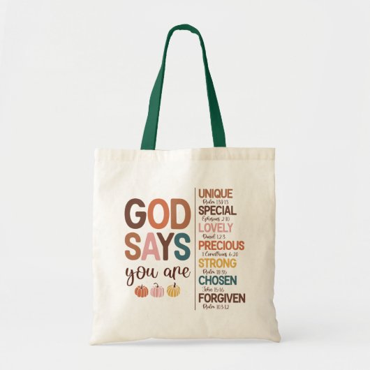Thanksgiving Christelijke prijsopgave Tote Bag (Voorkant)