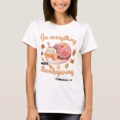 Thanksgiving Christelijke vrouw T-shirt (Voorkant)