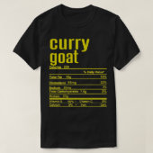 Thanksgiving Christmas Curry Goat Nutrition Fact T-shirt (Design voorkant)