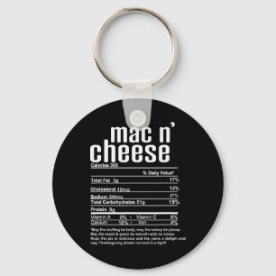 Thanksgiving Christmas Mac N Cheese Voedingswaarde Sleutelhanger