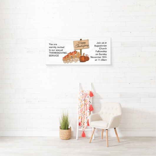 THANKSGIVING Church Service Spandoek (Insitu)