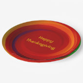 Thanksgiving cirkelvormige wervelkolom papieren bordje (Gekanteld)