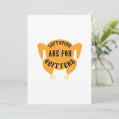 Thanksgiving Citaat Essentieel - Resterende Voedse Feestdagenkaart (Staand voorkant)