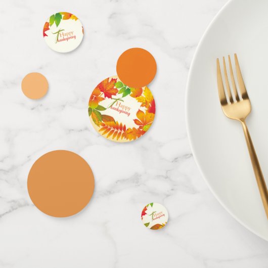 Thanksgiving Citaat Oranje Dall Leidt Wreatetabel Confetti (Groep)