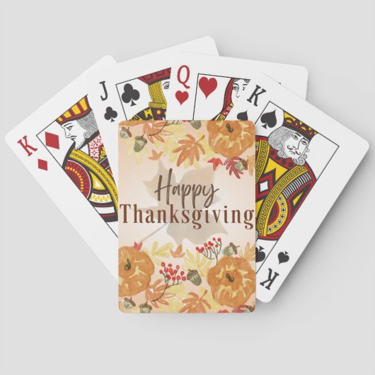 Thanksgiving Classic Speelkaarten (Achterkant)