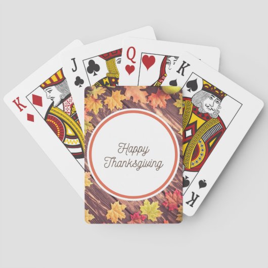 Thanksgiving Classic Speelkaarten (Achterkant)